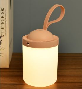 Cute Touch Night Light USB Rechargeable Baby Eye Protection Lights Portable LED Home Wake Up Bedside Lamp Built-in 1200mAhFor Room Lighting
