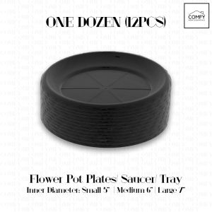 One Dozen (12pcs) Flower Pot Catcher Tray Catch Plate/Round Pot Base Saucer Wholesale