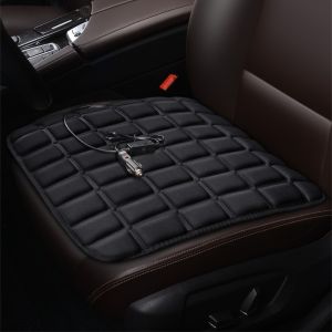 MUMU 12V Đệm sưởi ấm ô tô Vải Oxford co giãn Ép  Tấm sưởi ấm cho xe Di động Ghế đơn Máy sưởi ghế ô tô Lái xe mùa đông