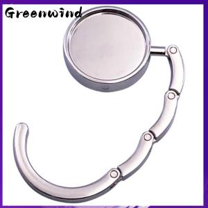 【Greenwind】 1Pc Portable Folding Alloy Purse Handbag Bag Hanger Hook Holder Table Hook