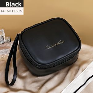 Portable Waterproof Cosmetic Bag - Small Size Multi-Functional Organizer for Students Hand Carry