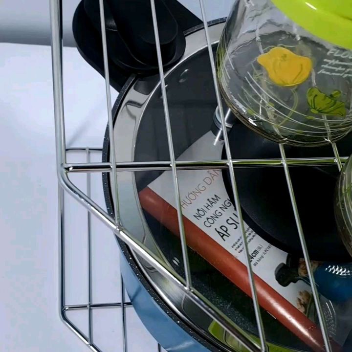Kệ Inox 3 Tầng Có Chân. Để Gầm Bồn Rửa Chén, Để Tủ Bếp, Để Góc Nhà ...