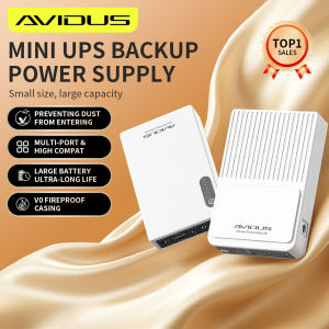 AVIDUS S200 20000mAh 2A Large Capacity Mini UPS Backup Power Supply 5V 9V 12V Voltage Adaptation Output For indoor CCTV Camera Wifi Router UPS Power Supply