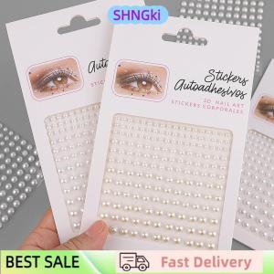 SHNGki 165Pcs Eyes Face Makeup Temporary Tattoo Self Adhesive Pearl Jewels Stickers Festival Art Decorations Nail Diamond Decoration