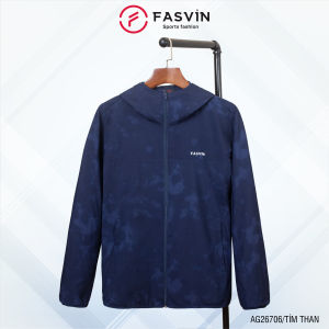 Áo Khoác Gió Nam Fasvin 01 Lớp Có Mũ Chất Liệu Cao Cấp Cản Bụi Cản Gió Chống Nắng AG26706