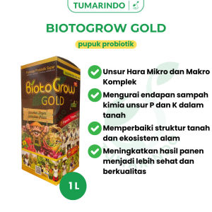 Biotogrow 1 Liter Pupuk Probiotik Organik Multiguna dengan Plus 8++Bakteri Komplek