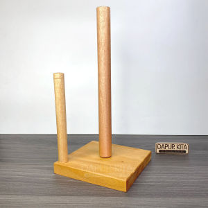 Tempat Tisu Roll Dapur Kayu Mahoni Model Kotak