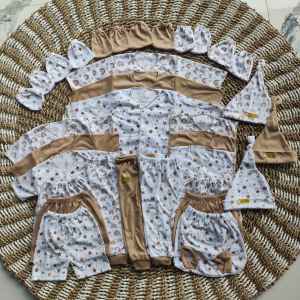 Paket 33 Pcs baju bayi setelan lengan panjang pendek dan kutung newborn 0-3 bulan