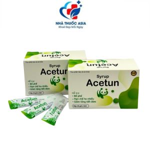 Syrup Acetun hộp 20 gói 10ml mỗi gói Giúp bổ phế hạn chế ho nhiều giảm tăng tiết đờm dãi giúp làm ấm đường hô hấp