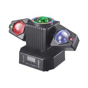 NLIM 150W Beam Light Moving Head RGB 6 Arm 2 in 1 Beam+Laser Light with DMX Interface for Wedding/Stage/Party/Bar/Disco Show