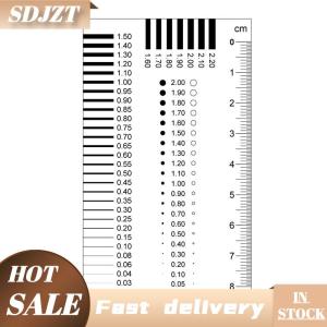 SDJZT Badge gauge Stain card Point gauge wire gauge film ruler Stain contrast ruler