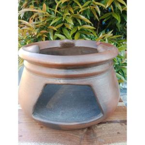 Angklo keren tempat masak tanah liat tungku grabah 23cm
