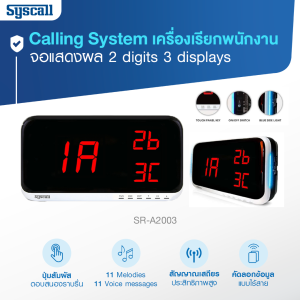 สินค้า Pre Order 7-10 วัน / Calling System เครื่องเรียก พนักงาน จอแสดงสถานะ พร้อมตัว กดเรียก แบบ Indoor และ Outdoor สินค้ารับประกัน 1 ปี