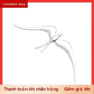 CS Swallow Pin Trâm cho phụ nữ người đàn ông thời trang thép không gỉ động vật ve áo huy hiệu đồ trang sức phù hợp với áo sơ mi quần áo phụ kiện