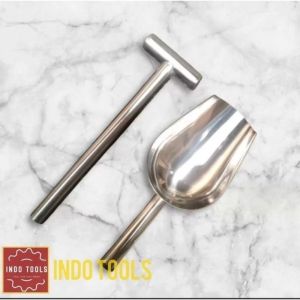 PAKET PALU ES DAN SENDOK ES SATU SET BAHAN STENLIS PREMIUM