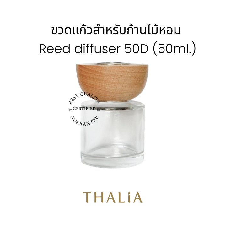 ขวดแก้วสำหรับก้านไม้หอม Reed diffuser 50D (50ml.) | Lazada.co.th