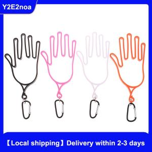 【Local shipping】 1Pc Golf Gloves Holder With Carabiner Golf Gloves Stretcher Golfer Tool Gear Gloves Rack Hanger Golf Supplies Accessories