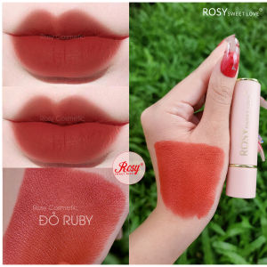 Son Rosy - Son Rosy Sweet Love - Son Sáp lì Rosy - Son nhung lì Rosy Matte Lipstick  Không Chì màu Hồng San Hô cao cấp chính hãng