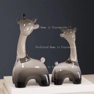 ZZSA Creative Deer Ornaments Living Room TV Cabinets Entrance Display Cabinets Decorations Z4K2H