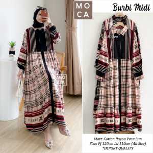 MIDI DRESS BURBI LD 110 BY MOCA