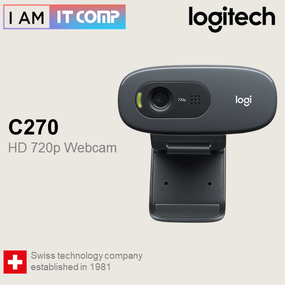 Logitech C270 Plug and Play HD 720p Video Calling Builtin Microphone