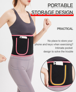 Tummy Trainer Belt Black Technology Elastic Waist Support Belt for Sports Adjustable Waistband