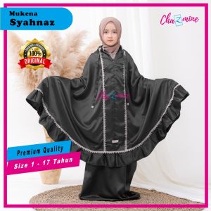 Mukenah Anak Perempuan Tanggung Usia 1-17 Tahun Syahnaz 2 Fungsi Resleting Dagu By Chazmine