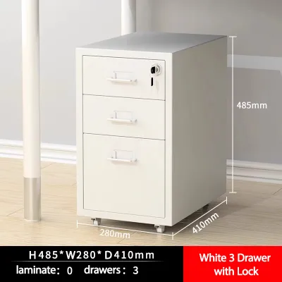 100% Steel Storage Cabinet Office cabinet 3/5/6 Tiers metal cabinet Storage cabinet With lock Movable metal drawer cabinet Suitable for bedroom living room and office