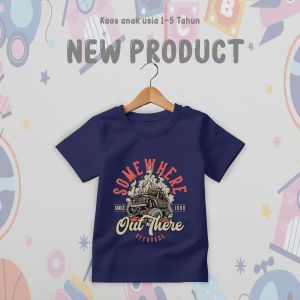 Kaos Anak Laki laki gambar Mobil offroad usia 1-5 Tahun