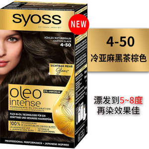 ✡Germany imported syoss essential hair dye linen gray brown chocolate black tea milk tea brown hair cream▲