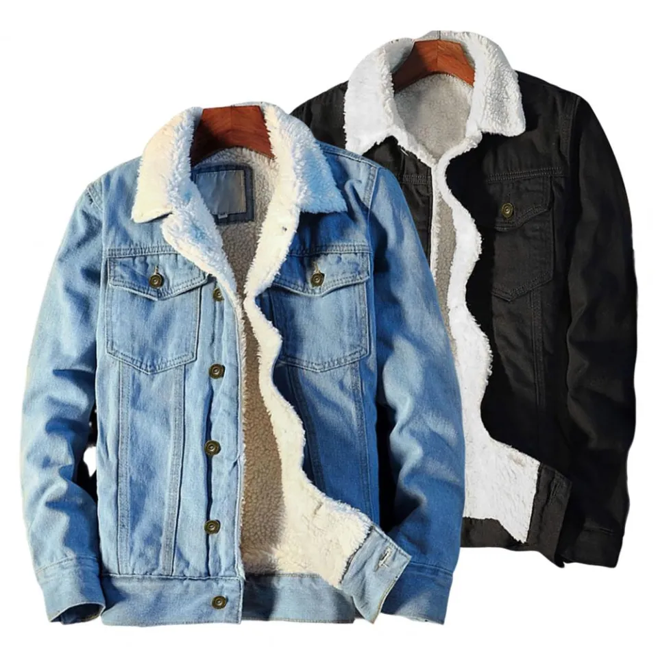ASOS DESIGN Fleece Lined Denim Jacket In Light Wash | Leather jacket men,  Fleece lined denim jacket, Light denim jacket