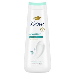 Dove Sensitive Skin Body Wash 24hr Lotion-Soft Skin 30.6 oz Hypoallergenic body wash with MicroMoisture technology for 24-hour hydration and soft skin