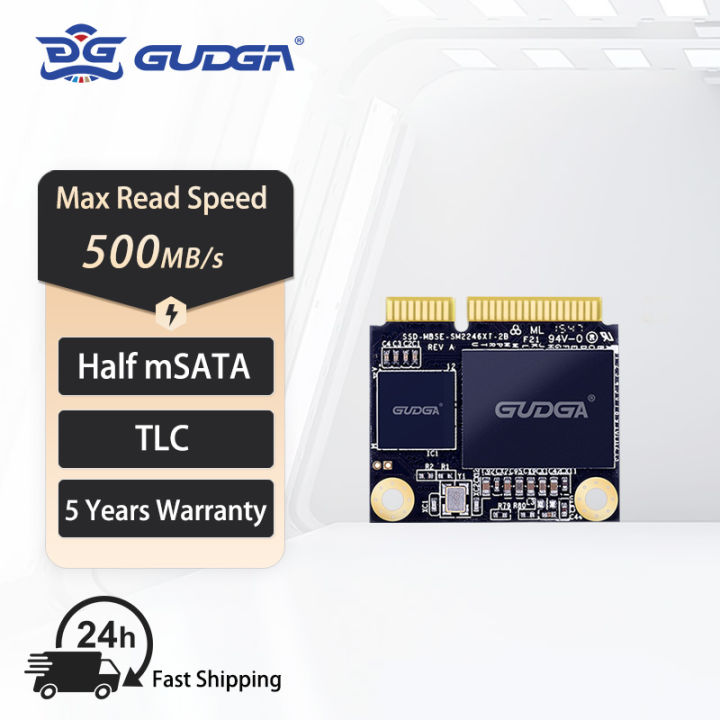 GUDGA mSATA Half Size 128GB 256GB 512GB SSD Hard Drive Half Size