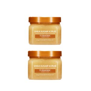 610g Turmeric Sea Salt Scrub - Deep Exfoliation Fades Dark Spots Gentle Nourishing Formula For Skin