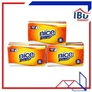 TISU NICE 180 SHEETS 2PLY FACIAL TISSUE