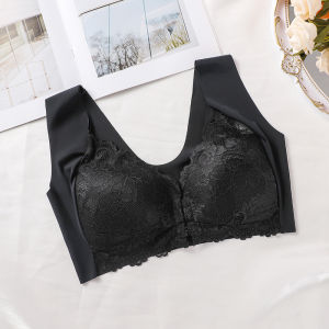 Y&C Ready Stock in Singapore cross-border large size gathered front buckle bra lace more colour BRA02