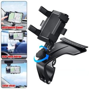 【COD】1200 Degree Rotation Car Mobile Phone Holder Multi-Function Rotating Dashboard for Car Pemegang Telefon Kereta