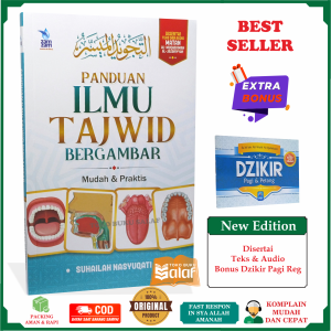 ORIGINAL Panduan Ilmu Tajwid Bergambar ZAMZAM Mudah dan Praktis Karya Suhailah Nasyuqati Disertai Teks dan Audio Matan Al-Muqoddimah Al-Jazariyyah Penerbit Zamzam