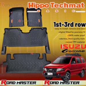 Isuzu Crosswind / Sportivo All Year Model Hippo techmat Deep Dish matting l Floor Mat l Heavy Duty ( car accessories )