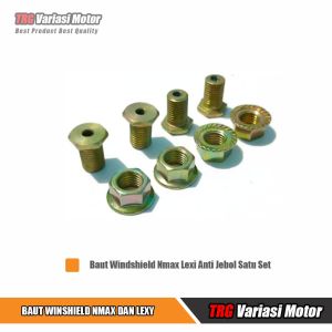 Baut Windshield Nmax Lexi Mur Visor Wellnut Anti Jebol TRG Satu Set isi 4 Pcs