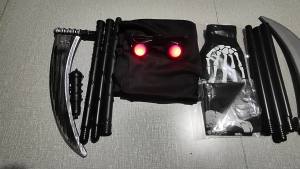 Halloween Party Grim Reaper Black Cape   Costume Prop Set for Role Play