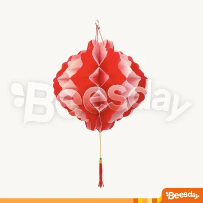 Dekorasi 17 Agustusan Lampion Honeycomb Merah Putih | Kertas Minyak | Ukuran 20 25 30 35 cm