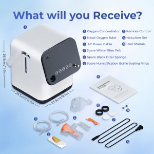⭐Local delivery+COD⭐VARON Smart Home Oxygen Generator 1-7L Adjustable Flow Rate 30-90% Oxygen Concentration The Noise Is Below 42 Suitable For The Elderly Pregnant Women Infants Patients
