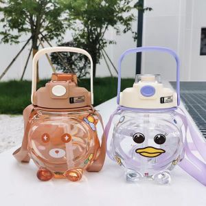 Botol Minum Tali Anak Motif Boneka Transparant 1Liter