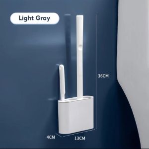 【1-3 Days Delivery】Toilet Brush Household No Dead Angle Wall Hanging Punch-free Toilet Brush Toilet Cleaning Set
