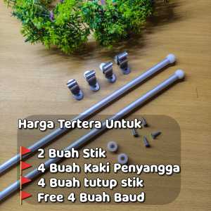 Stik Gorden Ikat Pita Kupukupu Lebar 40cm Sepasang Fullset