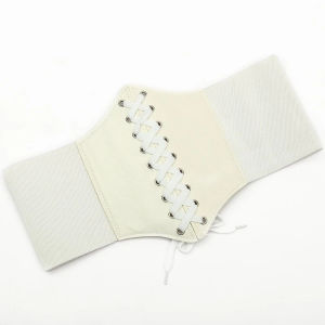 BUY 1 TAKE 1 Women Waist Trainer Corset Belt Wide PU Leather Lace Up Body Shaper Slimming Waist Cincher Gothic Waistband