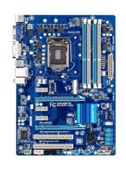 Mainboard Gigabyte GA-B75-D3V Socket 1155 DDR3 มี mSATA SSDs มี VGA DVI ...