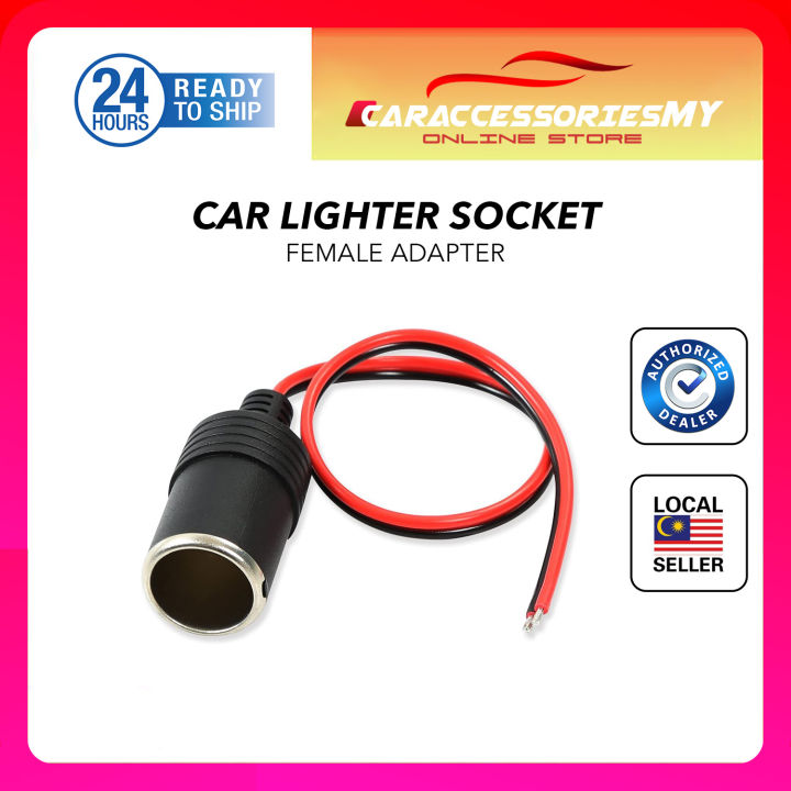 35cm Car lighter female socket with Wire 12V 24V 10A 120W car lighter ...