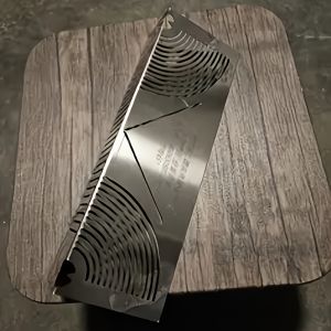 High Precision Folding Ruler 304 Stainless Steel Dual-Use Engraving Tool Multi-Purpose Measuring Tape Adjustable Straight/Arc Marking Uncharged for Home Renovation Garden Farm Construction